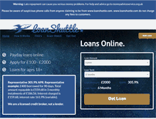 Tablet Screenshot of loanshuttle.com